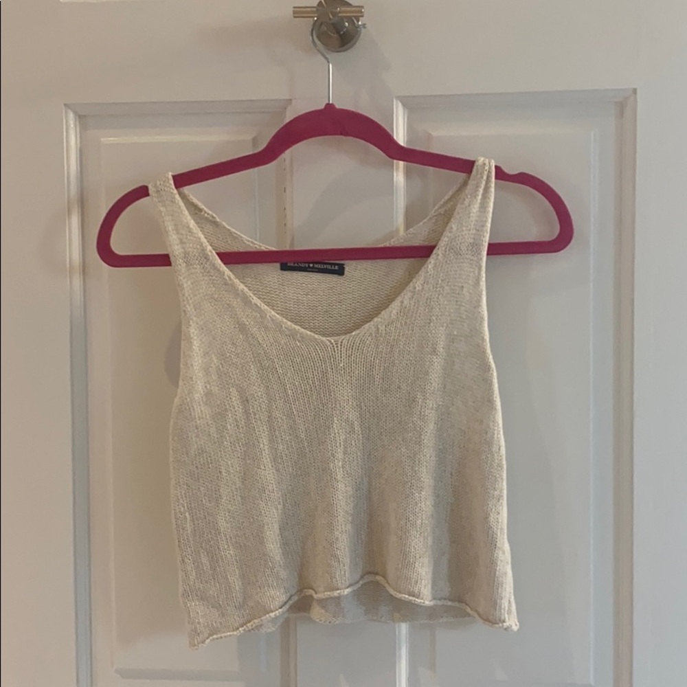 Brandy Melville Knitted Cropped Tank